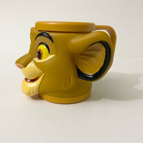 Vintage Disney The Lion King Simba 3D Plastic Mug Cup - Picture 3 of 16